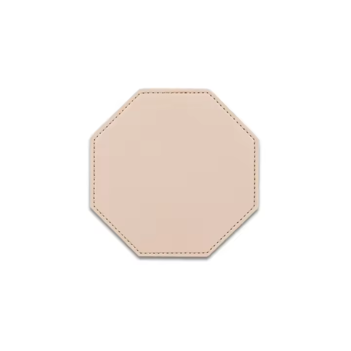 Posavasos cuadrado/redondo/hexagonal de cuero PU, posavasos impermeable resistente al calor, tapete aislante antideslizante de Color Morandi, regalo - 1