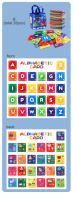 26pcs/set Baby Cloth Book Soft FlashCards with Cloth Storage Bag Graphic Alphabet Digital Cognition Toys Baby Educational Cards - details 4