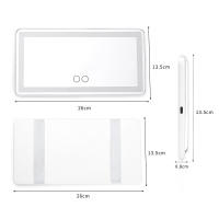 Espejo de maquillaje LED para coche, retrovisor regulable, sombreado solar, cosmético, se adapta a la mayoría de los visores solares de coches - details 2