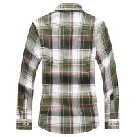 Camisa de manga larga a cuadros a rayas para hombre, camisas clásicas de oficina de un solo pecho, Camisa informal a la moda de otoño, 7XL - details 18