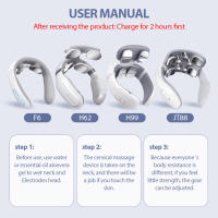 Masajeador de Cuello y Espalda TENS Pulso Inalámbrico para Hombros Alivio del Dolor Calentamiento de la Columna Cervical Cuidado de la Salud - details 1