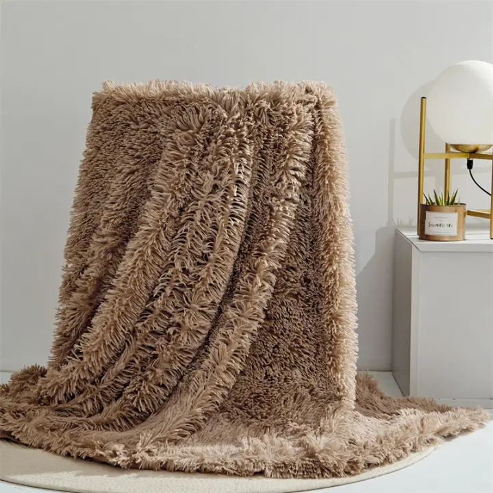 Bonenjoy Manta de felpa y terciopelo tamaño Queen a cuadros para el hogar 80x120 chal de viaje colcha cálida Sábana de diseño de doble cara de alta calidad - 1