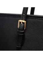 Bolsos de Mujer, Universidad Mujer,Grande para Portatil 15,6 Pulgadas, Tote Shopper,de Hombre, Cuero Impermeable Negro - details 1