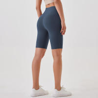 Pantalones cortos de yoga para mujer, leggings deportivos transpirables, cintura alta, para entrenamiento y gimnasio - details 44