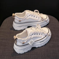Verano Nuevo 2025 Suela Gruesa Retro Pequeño Blanco para Mujeres Moda Estudiante Versátil Casual zapatos ard - details 2