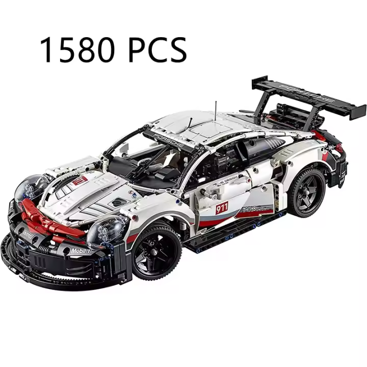 Coche Técnico 911 RSR Compatible con 42096 1580 Piezas de Composito Polímero Juguete para Niños - 1