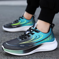 Zapatos de los hombres 2025 primavera nueva malla transpirable de suela suave que absorbe los golpes zapatos para correr ligeros y versátiles zapatos deportivos casuales para estudiantes - details 2