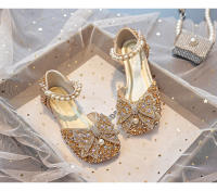 Zapatos de princesa de cristal plano para niños, modelo de anfitrión de escenario de actuación, compañero de clase de pasarela - details 15