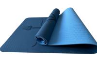 Engrosamiento amortiguador de choque gimnasio tierra estera TPE183*80*0.8cm antideslizante posición línea yoga estera - details 6