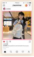 Mochila coreana de gran capacidad para estudiantes de secundaria y universidad, nueva mochila láser versátil de estilo japonés - details 1