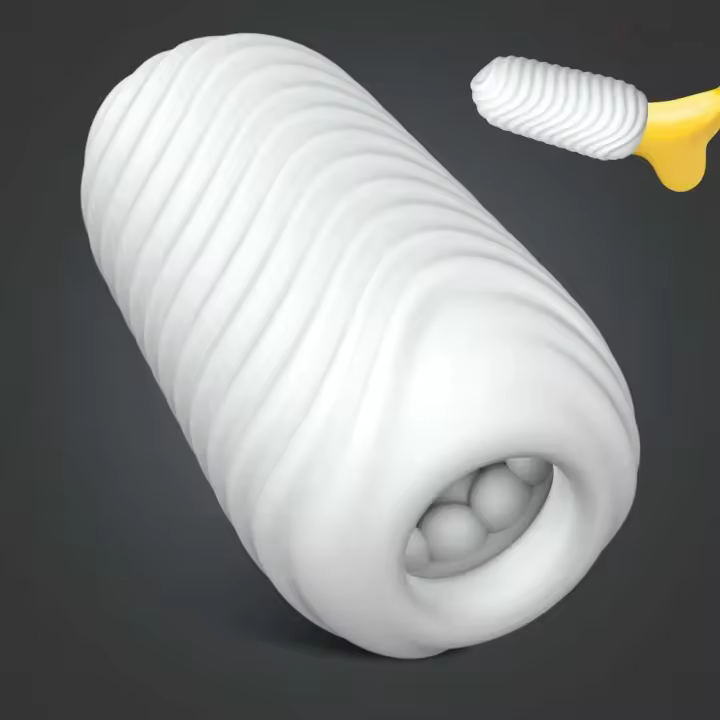 Masajeador estimulante suave masculino, masturbador estirable de silicona, taza de masturbación, Juguetes sexuales para hombres al por mayor - 1