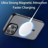 Funda de Teléfono de Acrílico Transparente Funda Dura Magnética Mate para iPhone - details 3