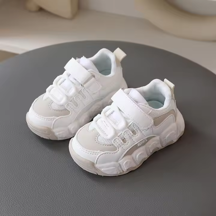 Zapatillas de deporte de suela blanda antideslizantes para niños medianos y pequeños, zapatos de malla transpirable - 1