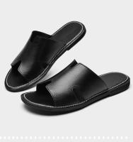 Zapatillas de verano nuevo desgaste de cuero de los hombres de arrastre antideslizante y desodorante zapatillas de los hombres - details 3