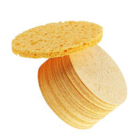 Esponjas faciales comprimidas naturales para Spa, esponja Facial de forma redonda para eliminar la piel muerta - details 0