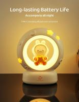 Luz nocturna de gato bonito Adornos de decoración creativos de dibujos animados para habitación de niños Carga de cabeza Luces LED suaves Regalo - details 5