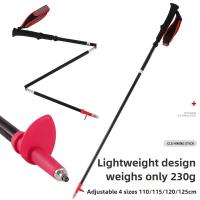 Bastones de Senderismo Plegables de Aluminio 7075 Ultraligero Diseño Profesional Premium para Correr en Camino y Trekking Ajustables y Antideslizantes Para Todas las Edades - details 3