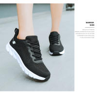 Nuevos zapatos para correr transpirables con superficie Flyknit, zapatos informales versátiles para mujer, zapatos deportivos ultraligeros - details 6