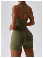 Traje de Yoga para Mujer de Un Pieza Sin Costuras Elástico Alto Integrado con Encanto Espalda Ajustado Set de Traje de Sports Material de Nylon - details 29