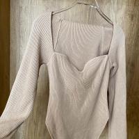 Suéter de Manga Larga con Cuello Cuadrado para Mujer Jersey de Punto para Primavera y Otoño - details 24