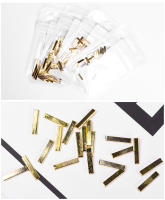 KADS tiras de Metal dorado para decoración de uñas - details 3