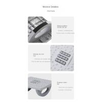 Reposapiés de swing debajo de la mesa durante el trabajo reposapiés ergonómico cómodo con reposapiés de masaje de pies para la o - details 2