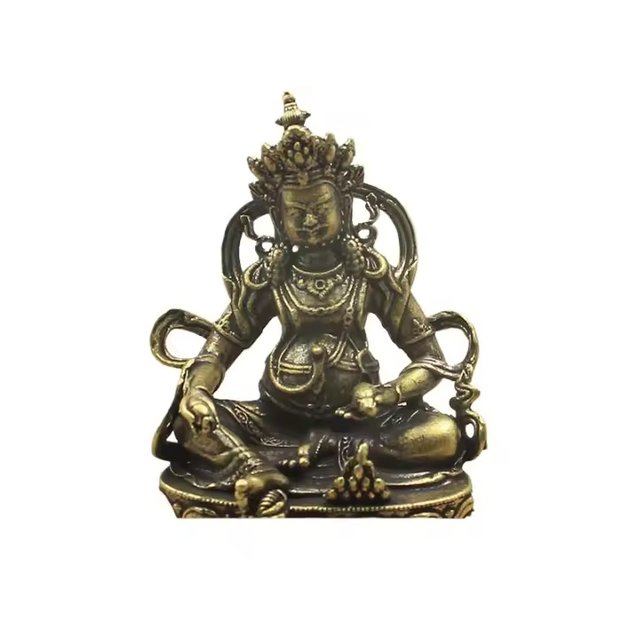 El nuevo Bodhisattva presenta adornos de Buda Xizang, trae riqueza a los tesoros y adornos para el hogar de artículos de bronce antiguos - 1