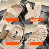 Sandalias de plataforma de verano con cierre de gancho y bucle, sandalias deportivas ajustables, calzado para mujer - details 4