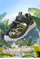 Sandalias de playa para niños, zapatos deportivos antideslizantes, transpirables, suaves, planos, Punta cerrada, seguridad, Verano - details 2