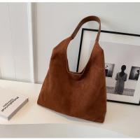 Bolso de hombro de gamuza de gran capacidad para mujer, bolso de viaje informal Simple, bolsos Retro, Otoño e Invierno - details 31