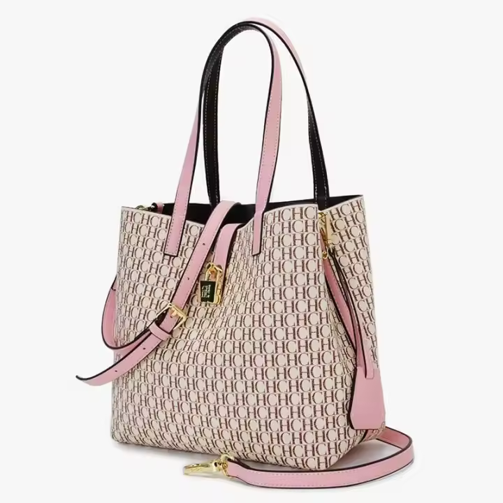 CH Hombro Elegante Ligero Simple Gran Capacidad Casual Resistente Marca Bolso de mujer Práctico con bolsos Color puro Mochila de lujo de alta gama - 1