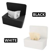 Organizador de Papel Higiénico Desechable de Plástico Caja de Almacenamiento Rectangular Aparecible con Tapa Ideal para Hogar, Coche, Oficina - details 1