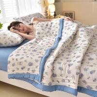 Manta fresca y transpirable para cama, edredón de satén de hielo, suave y fresco, de lujo, de alta calidad - details 2