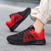 Zapatillas para correr con cordones, ligeras y transpirables para hombre, cómodas para el parque de gimnasio de entrenamiento al aire libre - details 11