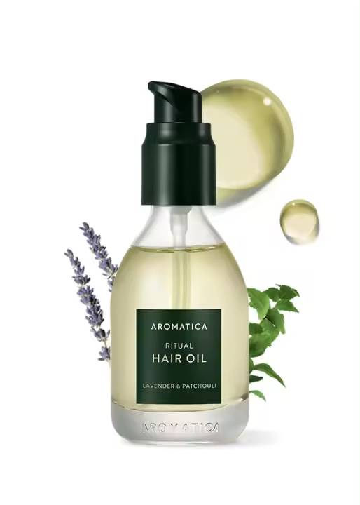 AROMATICA Ritual Jazmín y Vetiver 50ml / 1.6 fl. oz - Aceite nutritivo sin silicona para cabello encrespado y dañado con fragancia pura - 1