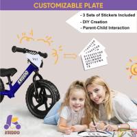 años, Edad 18 Meses a 5 años, Bicicleta de Empuje de 12 Pulgadas con Placa Individual (3 juegos de pegatinas incluidas), Bicicleta de regalo para 2-3 niños y niñas - details 20