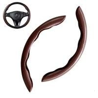 Protector antideslizante para volante de coche, fibra de carbono, accesorios de interior de coche, 2/3 piezas. - details 10