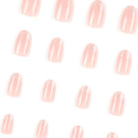 Uñas postizas de almendra rosa brillante, uñas populares de larga duración para principiantes en arte de uñas - details 3