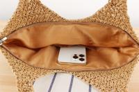 Instagram-Cuerda de papel hueca tejida a hierba para ocio, hombro versátil de moda con bolsa de viaje de gran capacidad, novedad - details 11