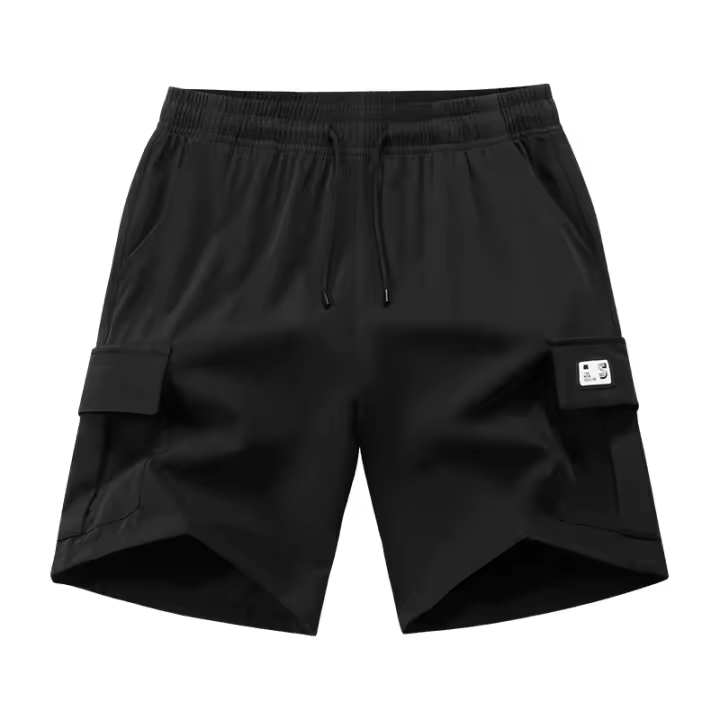 Pantalones Cortos Deportivos de Poliéster CHAIFENKO Secado Rápido, Múltiples Bolsillos, Estilo Casual para Hombres en Verano - 1