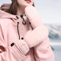 Guantes de esquí impermeables para hombres y mujeres adultos, palma antideslizante, tela de 4 capas, invierno - details 4