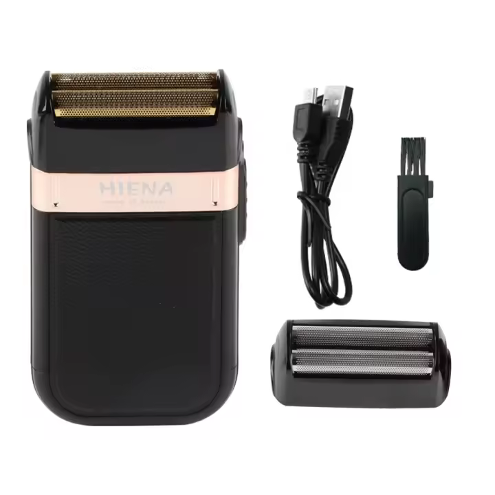 HIENA-Afeitadora eléctrica para hombres, potente Mini afeitadora portátil, corta Barba, afeitadora de cabeza calva - 1