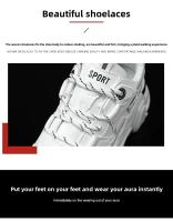 Zapatillas Deportivas para Hombre Suela Gruesa, Cómodas para Correr, Adecuadas para Todas las Estaciones, Versátiles, Para Estudiantes - details 9