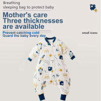 Saco de dormir de dibujos animados para bebés, saco de dormir grueso de dos patas con Mangas desmontables para niños y niñas, para Otoño e Invierno - details 7