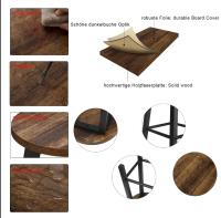 2 unids/set sillas de comedor sillas de cocina de madera Vintage taburete de Bar de estilo Industrial para decoración del hogar sala de estar comedor - details 4