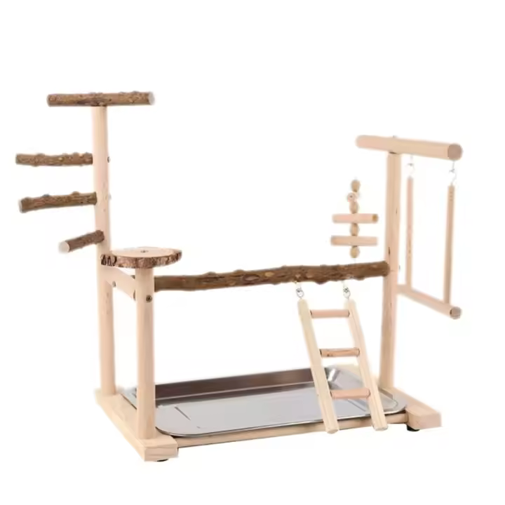 Juguete de escalada para pájaros, jaula de entrenamiento para loros, columpio, plataforma de gimnasio, juguete para masticar, nuevo - 1