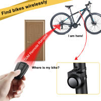 Alarma de luz trasera para bicicleta, lámpara impermeable con carga USB, Control remoto, 110 dB, protección de seguridad - details 6