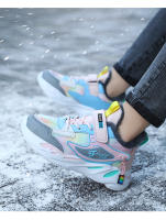 Zapatillas de deporte cálidas de invierno para niños, zapatos antideslizantes de cuero para niñas, zapatos casuales para caminar, zapatos deportivos para correr, zapatos de algodón para niños - details 14