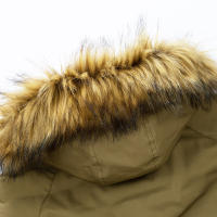 Chaqueta gruesa con capucha a prueba de viento para hombre, Parka cálida de lana con cuello de piel, abrigo informal clásico de marca, moda de invierno, 2024 - details 11
