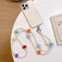 Bolsa cruzada con bolas peludas para teléfono, correa para teléfono móvil, cadena colgante, cordón para teléfono móvil, correas para el cuello, funda para teléfono colgante - details 5
